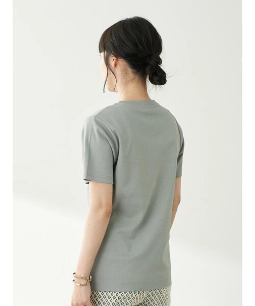 earth music&ecology(アースミュージックアンドエコロジー)の「スムースボックスTシャツ *(Tシャツ/カットソー・レディース・ブラック/ブラウン/オフホワイト/ピンク/ミント/グレイッシュベージュ・M/L)」の21枚目の写真