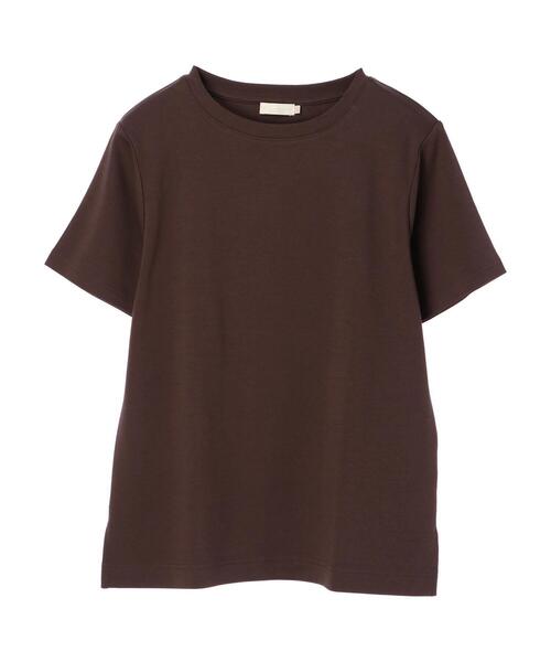 earth music&ecology(アースミュージックアンドエコロジー)の「スムースボックスTシャツ *(Tシャツ/カットソー・レディース・ブラック/ブラウン/オフホワイト/ピンク/ミント/グレイッシュベージュ・M/L)」の14枚目の写真