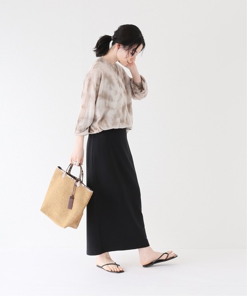 Simplicite（サンプリシテ）の「カットウラケタイトスカート◆（スカート・レディース・ブラック/ブラウン・FREE）」の3枚目の写真