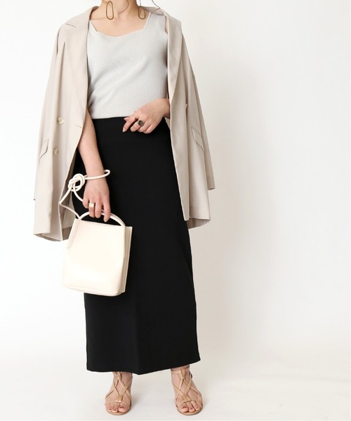 Simplicite（サンプリシテ）の「カットウラケタイトスカート◆（スカート・レディース・ブラック/ブラウン・FREE）」の20枚目の写真