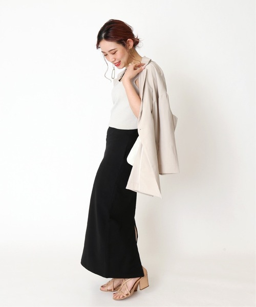 Simplicite（サンプリシテ）の「カットウラケタイトスカート◆（スカート・レディース・ブラック/ブラウン・FREE）」の22枚目の写真