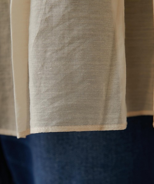 CIAOPANIC TYPY(チャオパニックティピー)の「【インナー付き】シアーティアードブラウス(シャツ/ブラウス・レディース・ホワイト/ブラック/ベージュ/グリーン・ONE SIZE)」の18枚目の写真