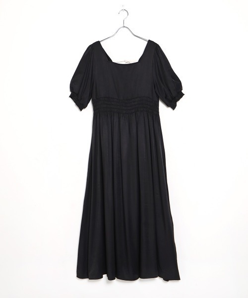 Bab（バブ）の「【WEB限定】配色バックリボンワンピース（ワンピース・レディース・ブラック/キャメル・38）」の8枚目の写真