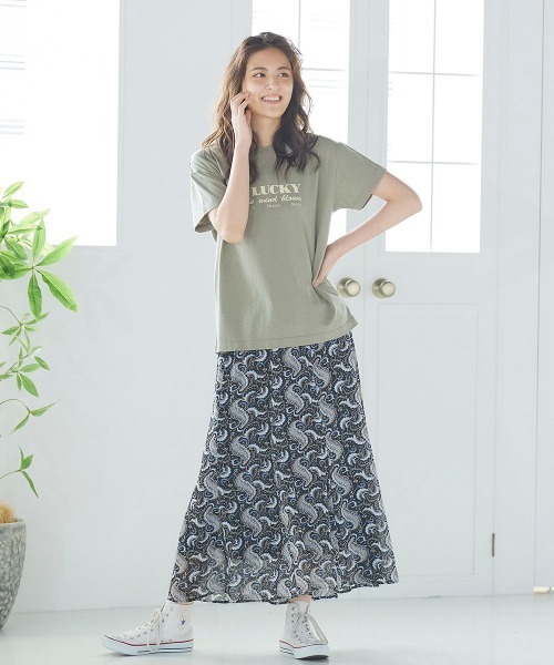 LIPSTAR(リップスター)の「シアーボイルペイズリー柄スカート(スカート・レディース・ブラック系その他/アイボリー・M)」の11枚目の写真