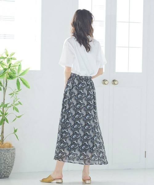 LIPSTAR(リップスター)の「シアーボイルペイズリー柄スカート(スカート・レディース・ブラック系その他/アイボリー・M)」の14枚目の写真