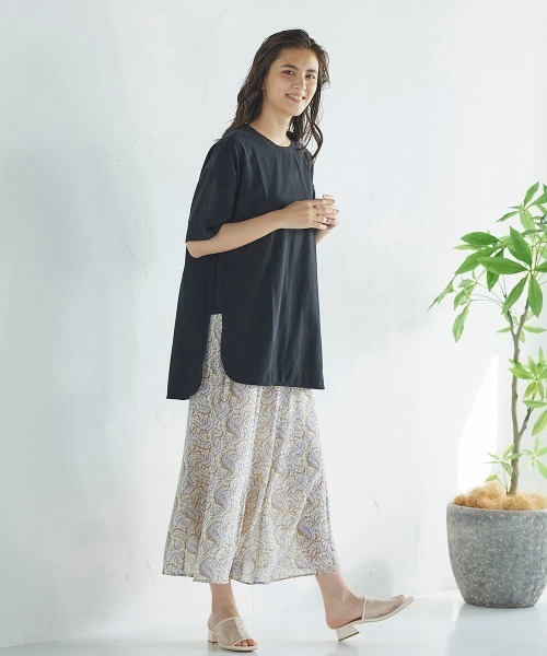 LIPSTAR(リップスター)の「シアーボイルペイズリー柄スカート(スカート・レディース・ブラック系その他/アイボリー・M)」の8枚目の写真