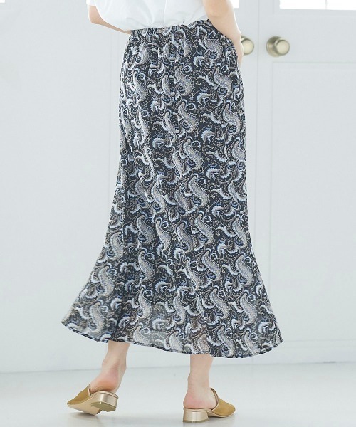 LIPSTAR(リップスター)の「シアーボイルペイズリー柄スカート(スカート・レディース・ブラック系その他/アイボリー・M)」の3枚目の写真