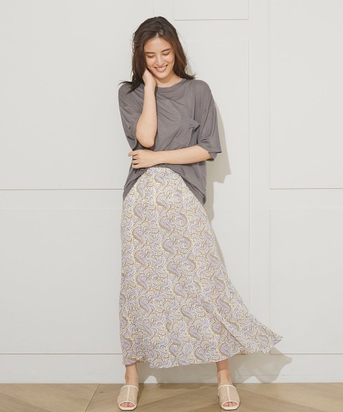 LIPSTAR(リップスター)の「シアーボイルペイズリー柄スカート(スカート・レディース・ブラック系その他/アイボリー・M)」の7枚目の写真