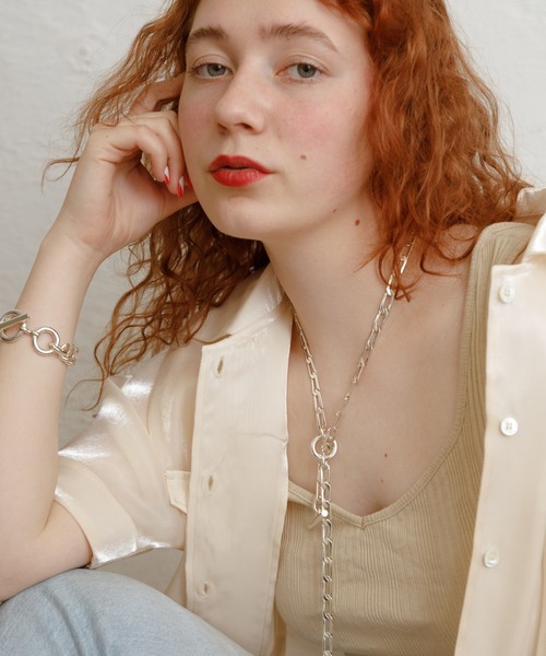 Bonjour Girl(ボンジュールガール)の「LEON マルチWAY チェーンチョーカーネックレス(ネックレス・レディース・シルバー・FREE)」の2枚目の写真