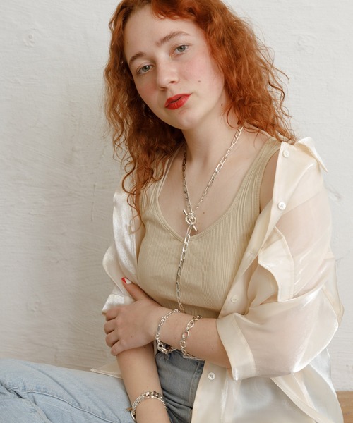 Bonjour Girl(ボンジュールガール)の「LEON マルチWAY チェーンチョーカーネックレス(ネックレス・レディース・シルバー・FREE)」の4枚目の写真