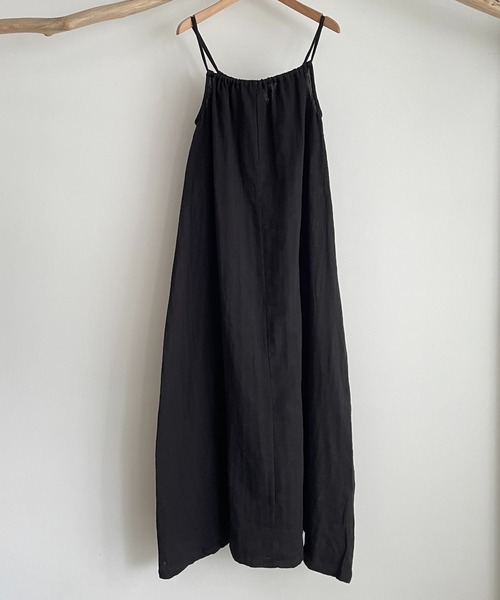 CANAL JEAN（キャナルジーン）の「RED CHOP WORKS(レッドチョップワークス) ガーゼキャミロングワンピース（ワンピース・レディース・ブラック/カーキ・38）」の15枚目の写真