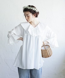 White Collection | 【2021SS】ビックカラーブラウス(シャツ/ブラウス)