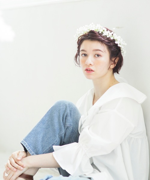 White Collection（ホワイトコレクション）の「【2021SS】ビックカラーブラウス（シャツ/ブラウス・レディース・ブラック/オフホワイト/ライトベージュ・FREE）」の22枚目の写真