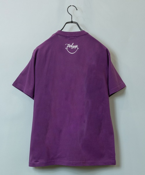 PERK GAPS（パークギャップス）の「SM*PGｽﾏｲﾙTEE（Tシャツ/カットソー・メンズ・ホワイト/ブラック/カーキ/パープル・M/L）」の8枚目の写真