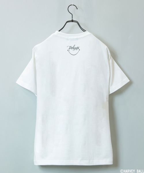 PERK GAPS（パークギャップス）の「SM*PGｽﾏｲﾙTEE（Tシャツ/カットソー・メンズ・ホワイト/ブラック/カーキ/パープル・M/L）」の12枚目の写真