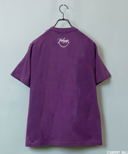 PERK GAPS（パークギャップス）の「SM*PGｽﾏｲﾙTEE（Tシャツ/カットソー・メンズ・ホワイト/ブラック/カーキ/パープル・M/L）」の11枚目の写真