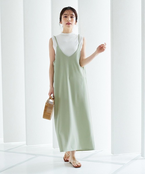 KOBE LETTUCE（コウベレタス）の「バックデザインが選べる2type　Vネックロングキャソールミワンピース（ワンピース・レディース・グレイッシュベージュ/ブルー/ピンク/モカ/ブラック/カーキ/ミント/バーガンディー/パープル系/ネイビー/ブラウン系/ベージュ系/グリーン系/パープル系1/ブラック系/オレンジ系その他/オレンジ系その他2/ネイビー系/グレー系1/グレー/グリーン系1/グリーン系2/ベージュ系1/ベージュ系2/ボルドー/ワイン系・L～LL/S～Ｍ/L/LL/S/M/L/XL）」の12枚目の写真