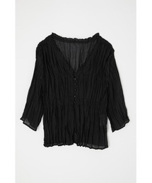 MOUSSY | SHEER PLEATS ブラウス(シャツ/ブラウス)