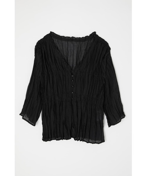 MOUSSY（マウジー）の「SHEER PLEATS ブラウス（シャツ/ブラウス・レディース・ブラック/アイボリー/ライトイエロー・FREE）」の19枚目の写真