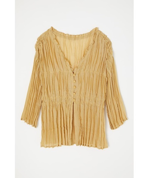 MOUSSY（マウジー）の「SHEER PLEATS ブラウス（シャツ/ブラウス・レディース・ブラック/アイボリー/ライトイエロー・FREE）」の18枚目の写真