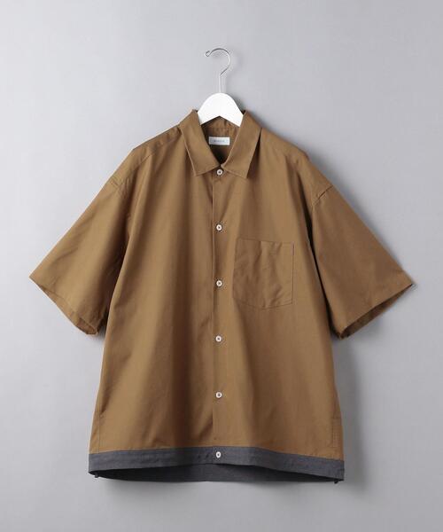 EN ROUTE(アンルート)の「<EN ROUTE(アンルート)> コットン×ポリエステル ヘムコード レギュラー シャツ(シャツ/ブラウス・メンズ・ネイビー/ブラウン/ロイヤルブルー・1/2/3)」の2枚目の写真