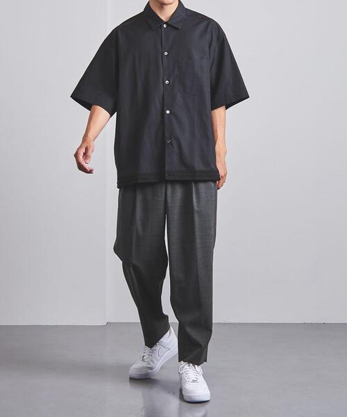 EN ROUTE(アンルート)の「<EN ROUTE(アンルート)> コットン×ポリエステル ヘムコード レギュラー シャツ(シャツ/ブラウス・メンズ・ネイビー/ブラウン/ロイヤルブルー・1/2/3)」の9枚目の写真