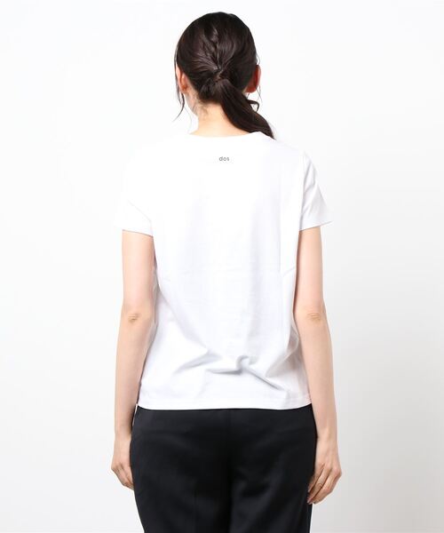 RIVE DROITE(リヴドロワ)の「devantロゴTシャツ(Tシャツ/カットソー・レディース・ベージュ/オフホワイト/ブラック・FREE)」の6枚目の写真