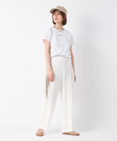 RIVE DROITE(リヴドロワ)の「devantロゴTシャツ(Tシャツ/カットソー・レディース・ベージュ/オフホワイト/ブラック・FREE)」の12枚目の写真