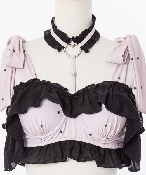 DearMyLove（ディアマイラブ）の「6WAYハートチョーカー水着（水着・レディース・ブラック/ピンク/サックスブルー/パープル/ホワイト・LARGE/MEDIUM/X-LARGE）」の7枚目の写真