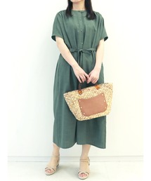 Te chichi | 麻調2wayシャツワンピース(シャツワンピース)