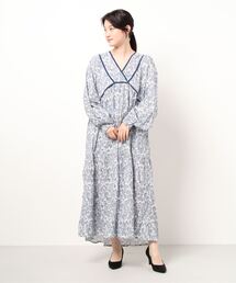 Monocoro toppi | ペイズリー ティアード ロングワンピース(ワンピース)