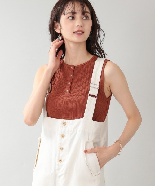 RAGEBLUE（レイジブルー）の「2wayジャガードタンク/954111（タンクトップ・レディース・ブラック/キャメル・FREE）」の2枚目の写真