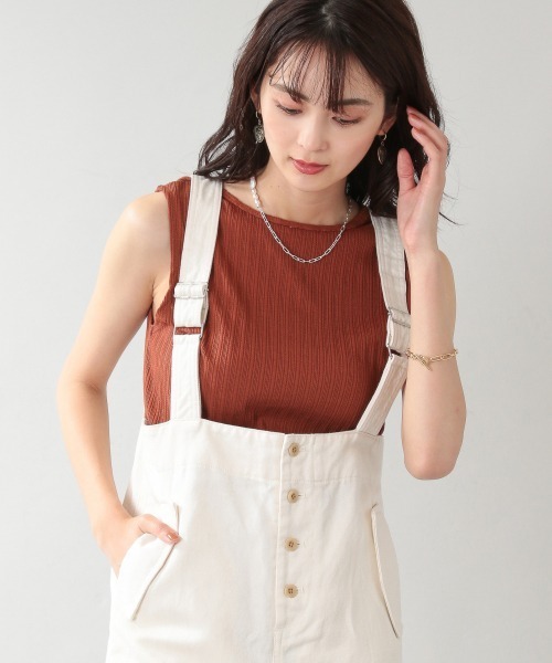 RAGEBLUE（レイジブルー）の「2wayジャガードタンク/954111（タンクトップ・レディース・ブラック/キャメル・FREE）」の7枚目の写真