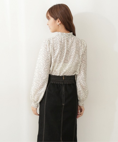 PROPORTION BODY DRESSING(プロポーションボディドレッシング)の「クラシカルレースブラウス / 1211210908(シャツ/ブラウス・レディース・ブルー/ダークグレー/ホワイト系その他・MEDIUM/SMALL)」の8枚目の写真