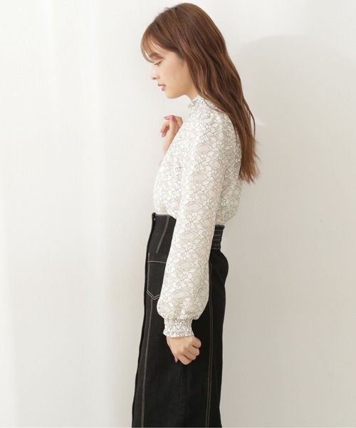 PROPORTION BODY DRESSING(プロポーションボディドレッシング)の「クラシカルレースブラウス / 1211210908(シャツ/ブラウス・レディース・ブルー/ダークグレー/ホワイト系その他・MEDIUM/SMALL)」の9枚目の写真
