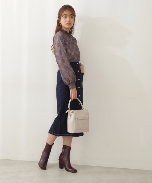 PROPORTION BODY DRESSING(プロポーションボディドレッシング)の「クラシカルレースブラウス / 1211210908(シャツ/ブラウス・レディース・ブルー/ダークグレー/ホワイト系その他・MEDIUM/SMALL)」の7枚目の写真