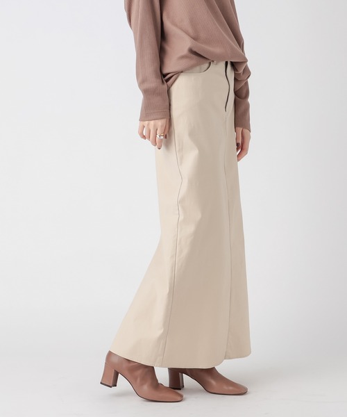 RIVE DROITE(リヴドロワ)の「こなれた雰囲気のある一枚 バックサテンロングスカート(スカート・レディース・ベージュ系その他/バーガンディー・36/38)」の8枚目の写真