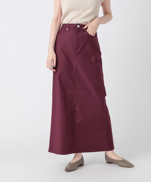 RIVE DROITE(リヴドロワ)の「こなれた雰囲気のある一枚 バックサテンロングスカート(スカート・レディース・ベージュ系その他/バーガンディー・36/38)」の14枚目の写真