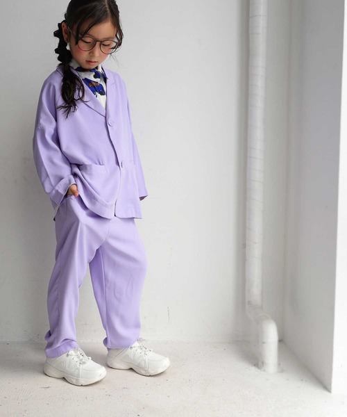 antiqua（アンティカ）の「カラージャケット（テーラードジャケット・キッズ・パープル/ブラック/イエロー・3/5/4/6）」の5枚目の写真