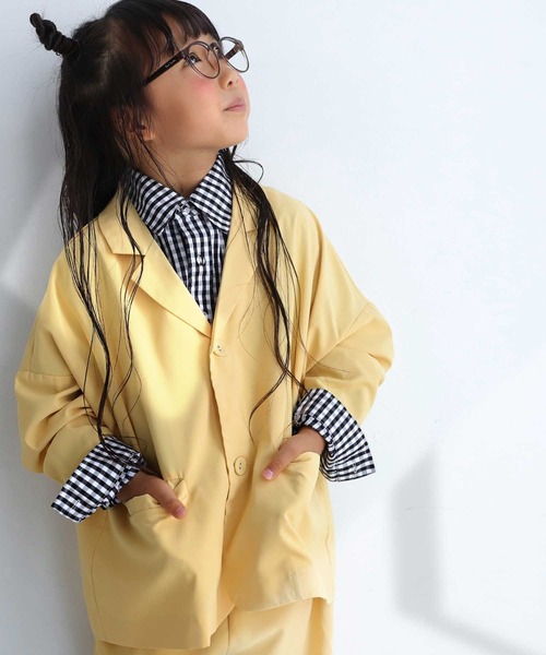 antiqua（アンティカ）の「カラージャケット（テーラードジャケット・キッズ・パープル/ブラック/イエロー・3/5/4/6）」の11枚目の写真