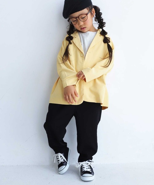 antiqua（アンティカ）の「カラージャケット（テーラードジャケット・キッズ・パープル/ブラック/イエロー・3/5/4/6）」の13枚目の写真