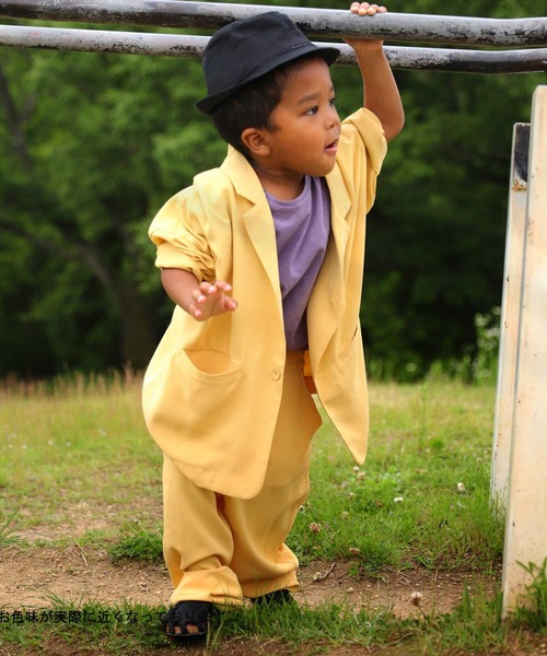 antiqua（アンティカ）の「カラージャケット（テーラードジャケット・キッズ・パープル/ブラック/イエロー・3/5/4/6）」の15枚目の写真