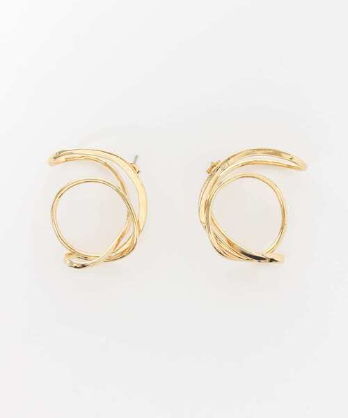 KBF+（ケービーエフプラス）の「KBF+　デフォルメサークルピアス∴（ピアス（両耳用）・レディース・シルバー/ゴールド・ONE）」の4枚目の写真