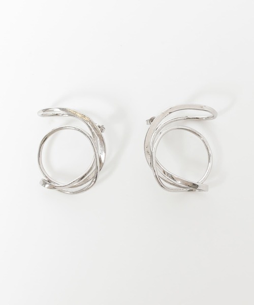 KBF+（ケービーエフプラス）の「KBF+　デフォルメサークルピアス∴（ピアス（両耳用）・レディース・シルバー/ゴールド・ONE）」の5枚目の写真