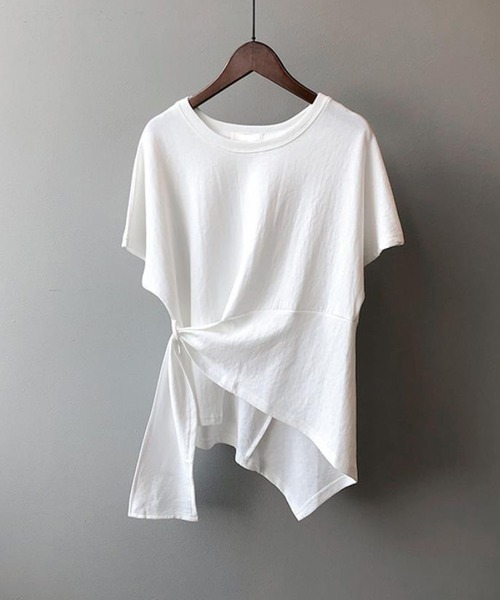 Bifrost（ビフレスト）の「クルーネックねじりＴシャツ（Tシャツ/カットソー・レディース・ホワイト/ブラック/ブルー・F）」の3枚目の写真