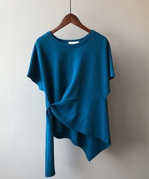 クルーネックねじりTシャツ