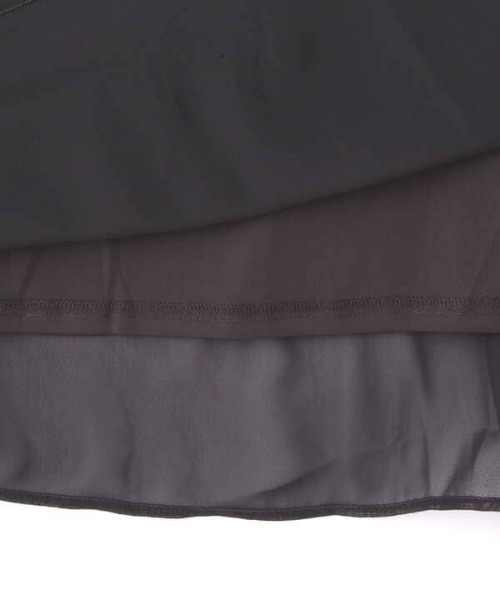 N.（N. Natural Beauty Basic）（エヌエヌナチュラルビューティーベーシック）の「◆襟付ニット＆ボリュームフレアスカートセットアップ（ワンピース・レディース・チャコールグレー/ブルー/グリーン・MEDIUM）」の18枚目の写真