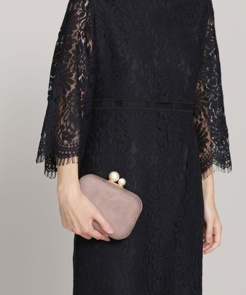 NANO universe（ナノユニバース）の「ベルベットクラッチ（クラッチバッグ・レディース・ブラック/モカ・FREE）」の6枚目の写真