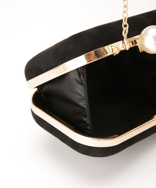 NANO universe（ナノユニバース）の「ベルベットクラッチ（クラッチバッグ・レディース・ブラック/モカ・FREE）」の5枚目の写真