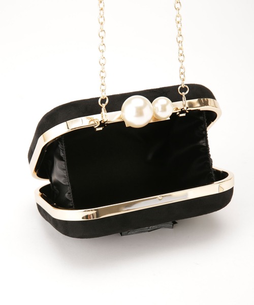 NANO universe（ナノユニバース）の「ベルベットクラッチ（クラッチバッグ・レディース・ブラック/モカ・FREE）」の7枚目の写真